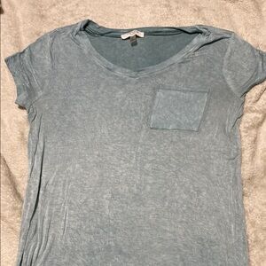 Women's Green V-Neck Top